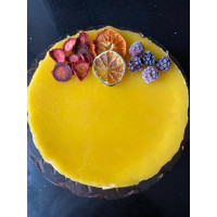 Glutensiz, Rafine Şekersiz Portakallı Cheesecake -20cm